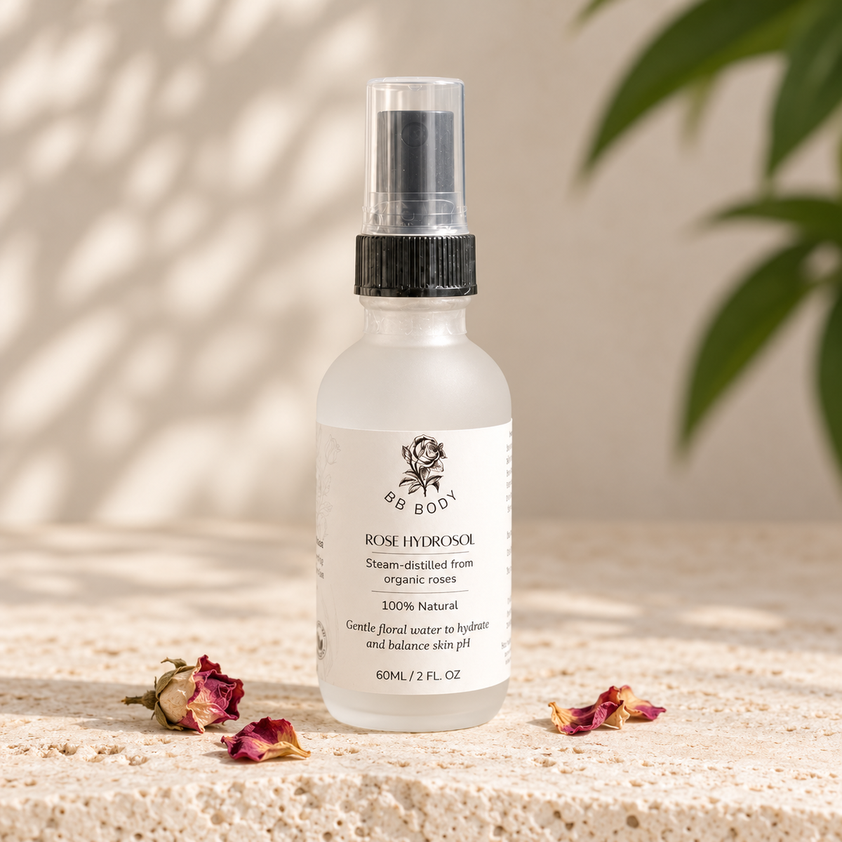 Herb-infused Body Oil and Rose-infused Hydrosol Set