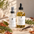 Seasonal Herb-infused Body Oil and Rose-infused Hydrosol Set