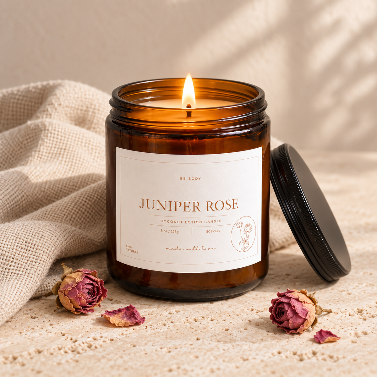 Juniper Rose Lotion Candle